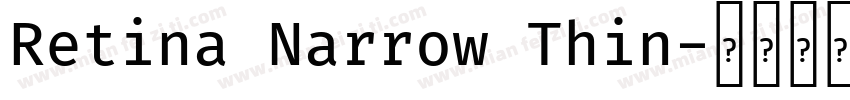 Retina Narrow Thin字体转换